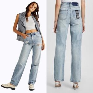 Ksubi x Free People Distressed Jeans Sz 31
